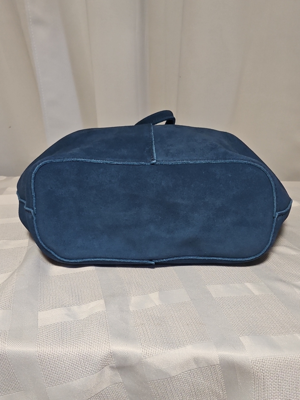 Portland Leather OS Devan - Mariner Blue Suede - Picture 7 of 8
